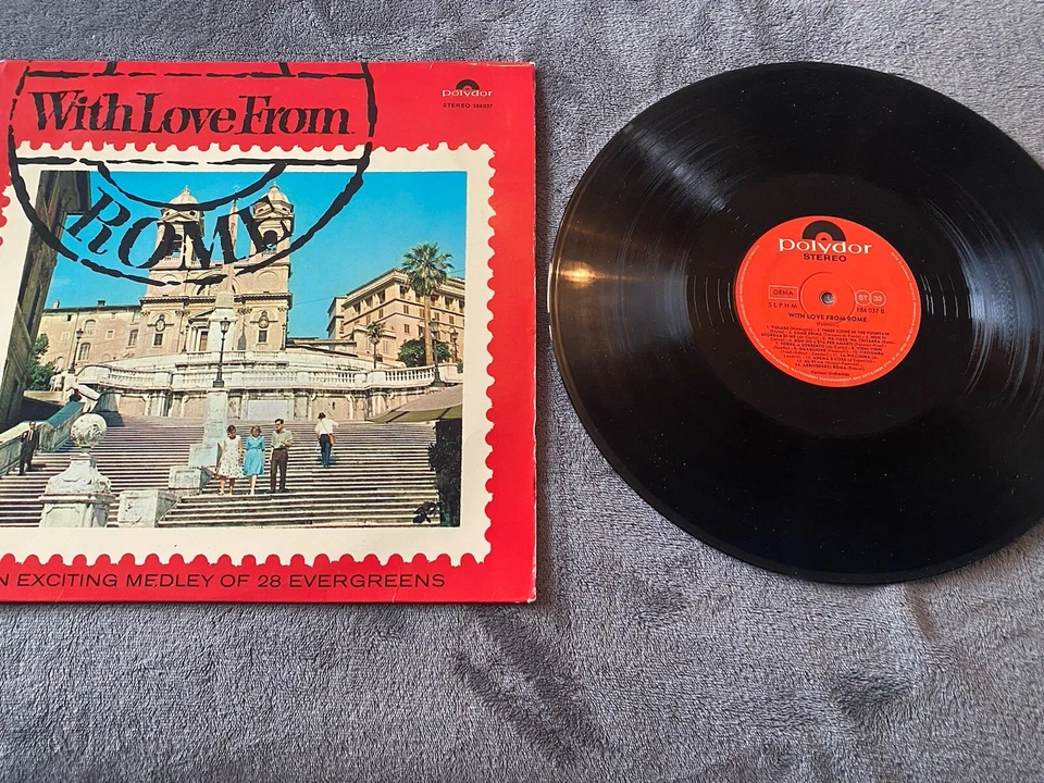 WITH LOVE FROM ROME Jazz World Folk LP Volare • Al-Di-La • Three Coins Fountain - Image 1 of 1