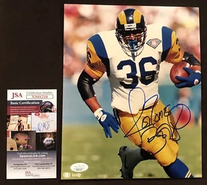 Jerome Bettis Signed Autographed Rams 8x10 Photo JSA COA ROY Steelers HOF - Picture 1 of 3