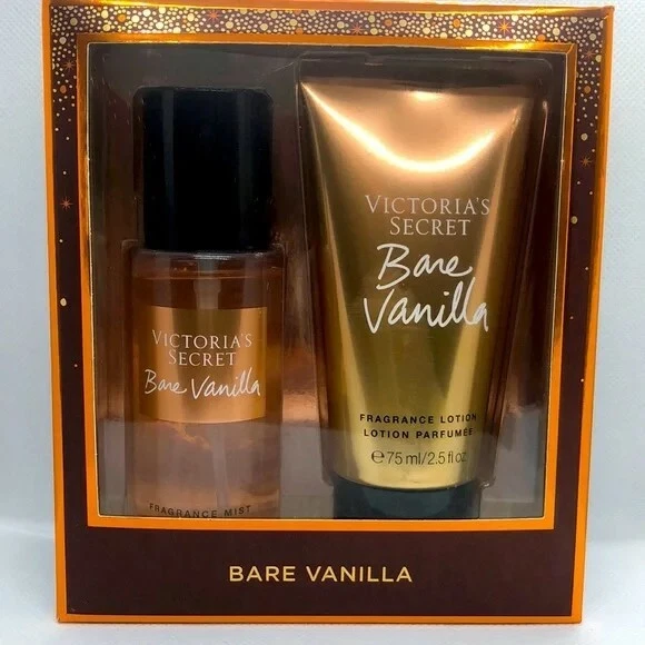 Victoria Secret BARE VAINILLA Fragancia Cuerpo Bruma y Loción Set de Regalo Foto 1 de 1