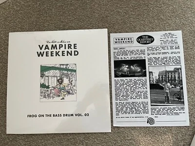 Vampire Weekend Frog On The Bass Drum Vol. 02 Live LP Vinyl Newsletter Sealed - Image 1 of 4