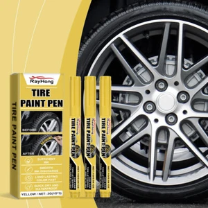 Car Tire Paint Pen Waterproof,Oil-Based Art Marker For Tire Creative Design DIY - Foto 1 di 14