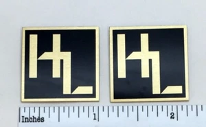 Hegeman Labs Speaker Grill Badges Pair Custom Made Aluminum - Picture 1 of 6