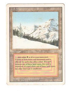Taiga - Dual Land - Revised 1994 - MtG Magic the Gathering MP #003 - Picture 1 of 2