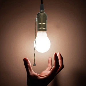 Retro Lamp Head Chandelier Light Bulb Holder Base Hanging Lantern Cord Cable - Picture 1 of 12