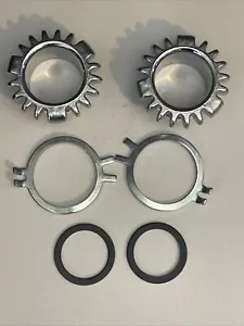 ANDOVER NORTON EXHAUST PIPE LOCK RING 06-2464 W TAB WASHER 06-2412 COMMANDO UK - Picture 1 of 6