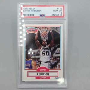 Fleer David Robinson RC #172 1990 PSA 10 gemas como nuevo patio San Antonio Spurs - Imagen 1 de 5