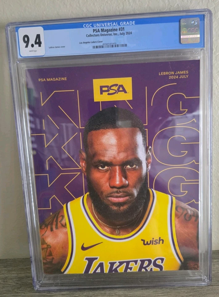 ¡Revista PSA Lebron James CGC 9.4! Lakers Foto 1 de 1