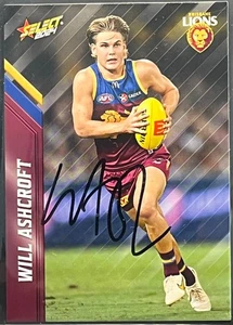 Will Ashcroft Signed Brisbane Lions Autograph on 2024 Select Card - Picture 1 of 1