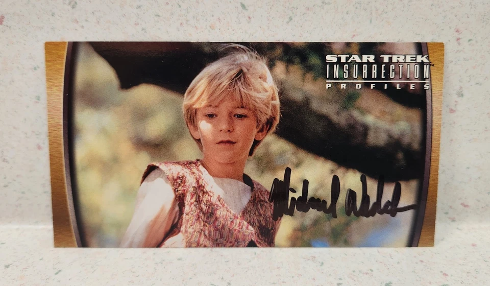 Star Trek Insurrection Profiles #64 Artim FIRMADO Michael Welch 1998 Foto 1 de 2
