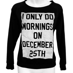 Prince Peter Pullover Casual Womens Black Graphic Sweatshirt Pullover sz XS - Picture 1 of 16