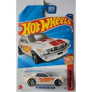 2025 Hot Wheels '67 Ford Mustang Coupe White 121/250 Then and Now Series 1/10 - Picture 1 of 5