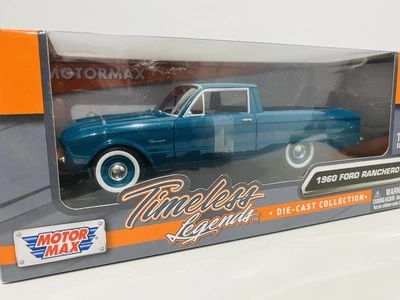Timless Legends 1960 Ford Ranchero Turquoise Xk Falcon Motorman 1:24 NEW - Image 1 of 4
