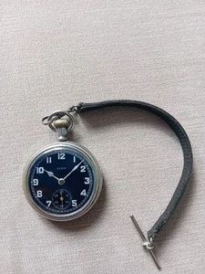 RELOJ BOLSILLO MILITAR DE LA SEGUNDA GUERRA MUNDIAL 'ELGIN USA', FUNCIONA BIEN - Imagen 1 de 3