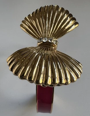 Brazalete Lilly Pulitzer Oro Lazo Rosa Esmalte Estrás, Elegante Elegante Elegante Foto 1 de 4