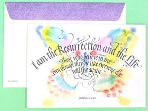 Feliz Pascua y Sobre Decorativo YO SOY LA RESURRECCIÓN Y LA VIDA - Imagen 1 de 5