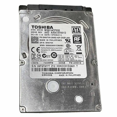 Toshiba 320GB SATA Hard Disk 2.5" MQ01ACF032 Refurbished Internal Notebook - Image 1 of 2