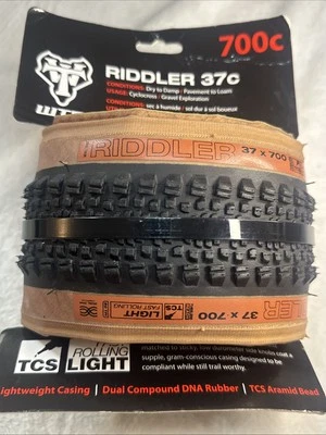 WTB Riddler 700c 37c TCS Gravel Bike Tire Lightweight Fast Rolling Light 700 37 - Image 1 of 4