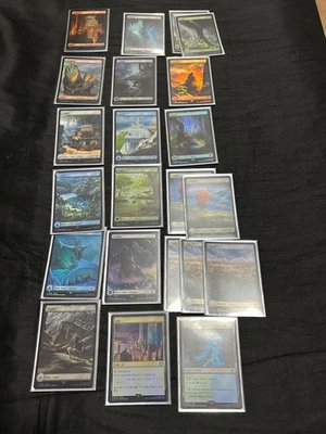 MTG Foil Basic Land All Types 20 Pieces Plus Final Fantasy English Nonfoil - Image 1 of 2
