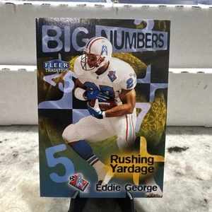 1998 Fleer Tradition Big Numbers Titans Football Card #BN6A Eddie George - Picture 1 of 2