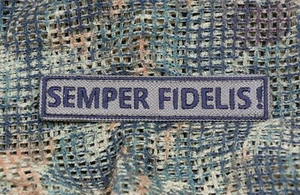 Klettpatch "Semper Fidelis", 2x10 cm - Bild 1 von 1