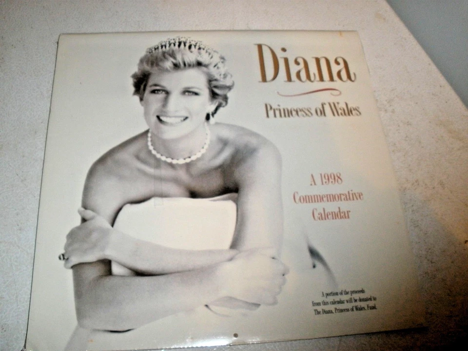 1998 Commemorative Calendar Diana Princess of Wales