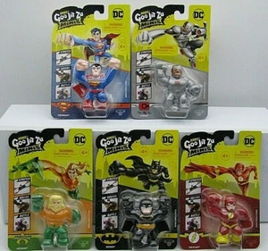 Heroes of Goo JIt Zu Minis DC Liga de la Justicia Set de 5 Superman Batman Aquaman - Imagen 1 de 12