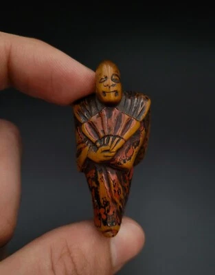 Netsuke - Acteur De Théâtre - Japon - XIXème - Photo 1/4