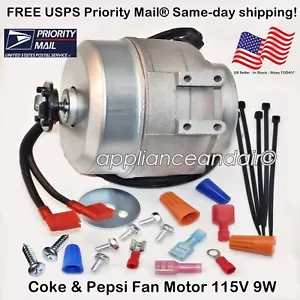 Coke / Pepsi soda machine evaporator fan motor 115V 9W, Ships Free TODAY! - Picture 1 of 11