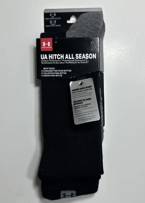 Under Armour Hitch All Season NEW Wool Blend Boot Socks Size Mens 4-8 Womens 6-9 - Image 1 of 3