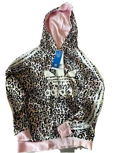 Adidas Girl’s Colorful Animal Print Pullover Hoodie Size M (11-12) - Picture 1 of 2
