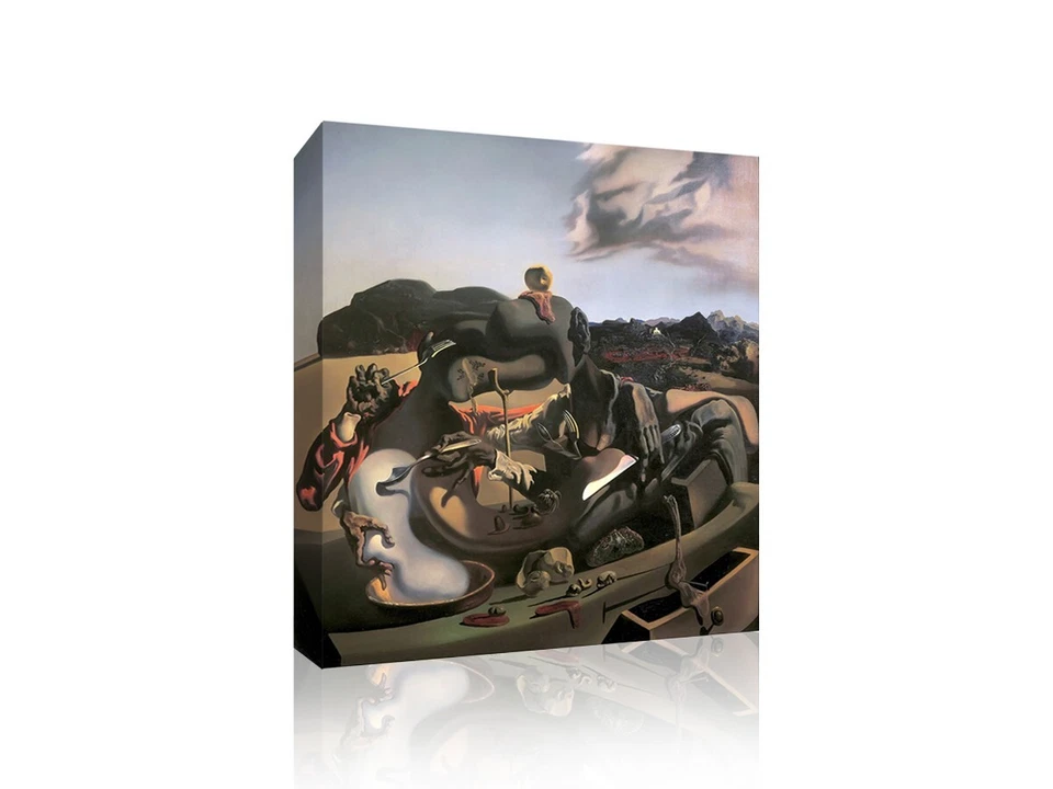 Сальвадор Дали 1936 осенний каннибализм - холст или печать настенное искусство - Изображение 1 из 4