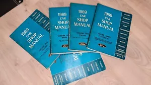 1969 Ford Car Shop Repair Manual Mustang Cougar Vintage Original - Picture 1 of 7