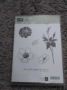 STAMPIN up fabulous florets STAMP SET  flowers roses earth saying(6) - Picture 1 of 3