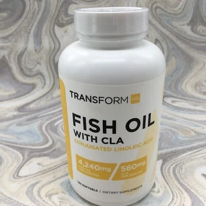 Transform HQ Fish Oil with CLA (120 Softgels), Gluten Free, 4,240 mg per serv. - Picture 1 of 4