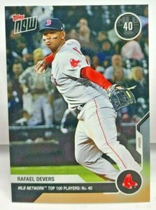 Rafael Devers 2020 Topps Now MLB Network's Top 100 #MN40 - RED SOX 40 - SP /491