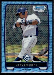 2012 Bowman Chrome Blue Wave Refractors Joel Caminero #BCP147 Tampa Bay Rays