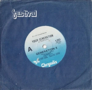 GENERATION X Your Generation AUSSIE 7" VINYL 70s PUNK ROCK - Imagen 1 de 1