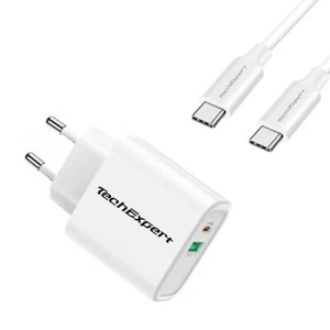 TechExpert Chargeur rapide pour Xiaomi RedMi Note 8 Pro Quickcharge 3.0 18Watts - Photo 1 sur 3