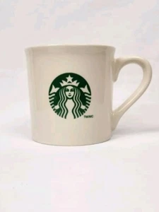 STARBUCKS 2013 Ceramic Coffee Mug Cup Green Siren Mermaid Logo Made in USA 14oz - Picture 1 of 8