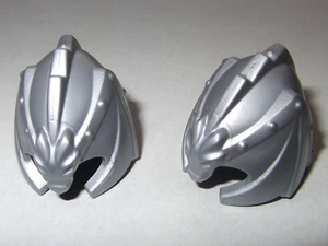 13131, 2x Helm, Drachenritter, silber - Picture 1 of 1