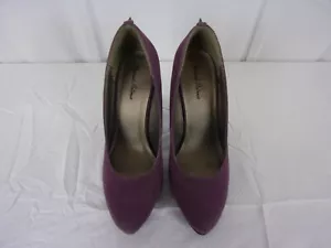 Michael Antonio 4.75" Stiletto Almond Toe Pumps SIZE: 9 PURPLE w/SPIKES - Picture 1 of 4