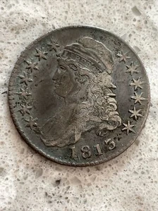 1813 Capped Bust Silver Half Dollar Sharp High Grade Details Old US Coin - Picture 1 of 4