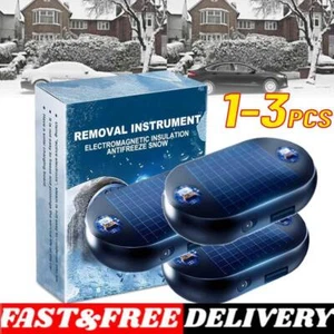 3X Car Snow Remover Solar Power Electromagnetic Snow Removal Anti-freeze Device - Picture 1 of 22