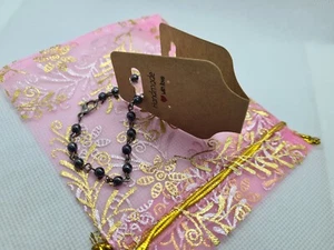 Handmade Ladies Hematite Bracelet With Gift Bag - Picture 1 of 10
