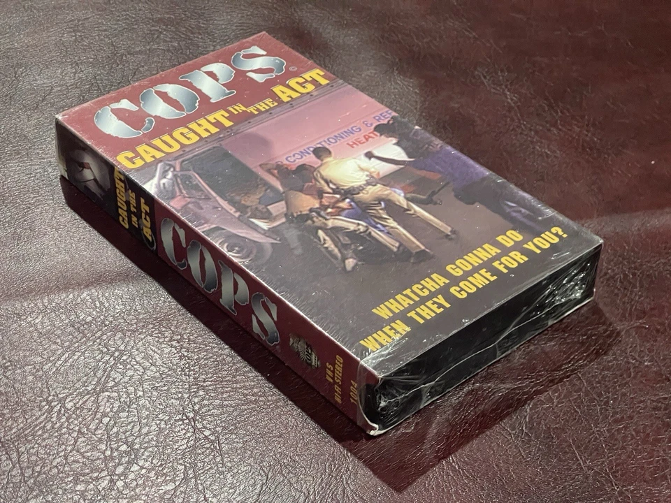 COPS Caught In The Act SEALED!!! VHS 1996 VINTAGE COLLECTIBLE GRADABLE RARE WOW! - Image 1 of 4
