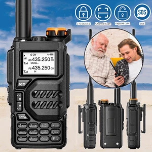 UHF VHF Walkie Talkie Radiotelefony Radio ręczne 200 kanałów Radio amatorskie - Zdjęcie 1 z 12