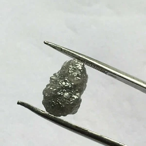 Diamante crudo blanco gris natural de 2,98 quilates diamante rugoso suelto I3... - Bild 1 von 9