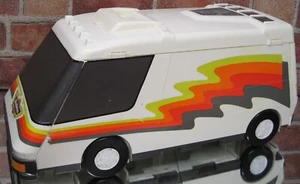 Micro Machines Vintage 1991 Galoob Super City Van Camper Wohnmobil - ausklappbares Spielset - Bild 1 von 14