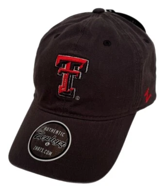 Zephyr NCAA Texas Tech Red Raiders “Scholarship" Curved Bill ADJ “Dad” Hat NWT - Image 1 of 4