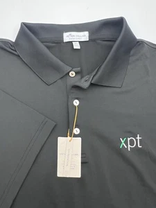 Peter Millar Shirt Men's XL Black Summer Comfort Polo Performance Golf NWT XPT - Picture 1 of 12